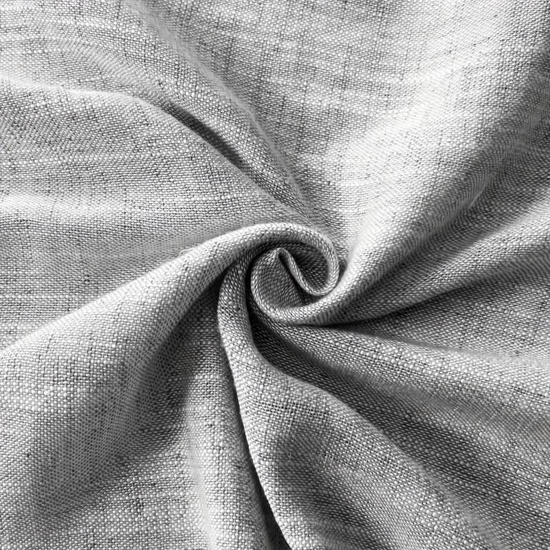 1PC Linen Curtain Head Short Valance Gray Tassel Kitchen Curtain Small Curtain