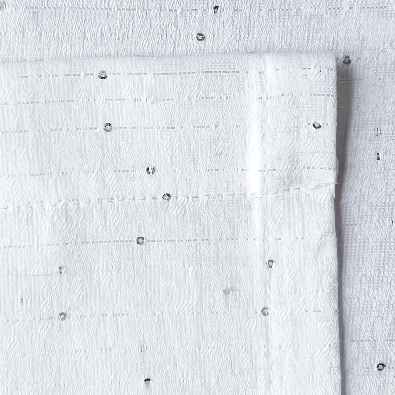 Sequined Grommet Top Panel Curtains for Home Decor