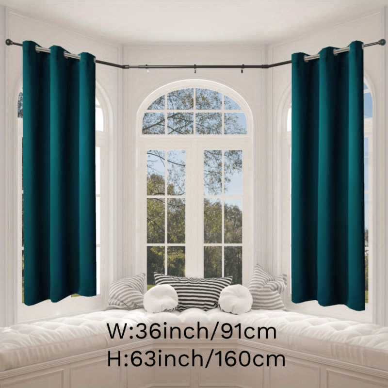 Blackout Curtain Thermal Insulated Noise Reducing Room Darkening
