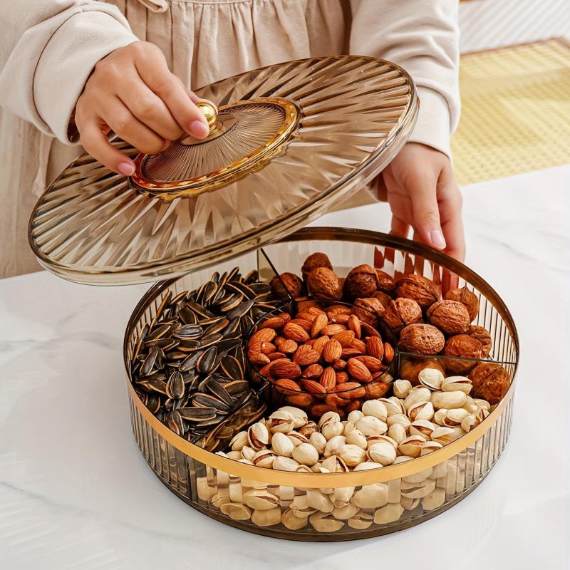 Candy Snack Storage Box With Lid Wedding Party Candy Plate