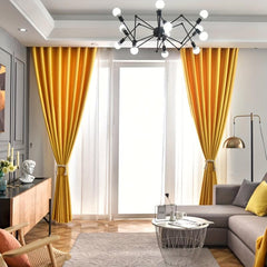 Stylish Solid Curtain for Sliding Doors and Balconies - Home Decor