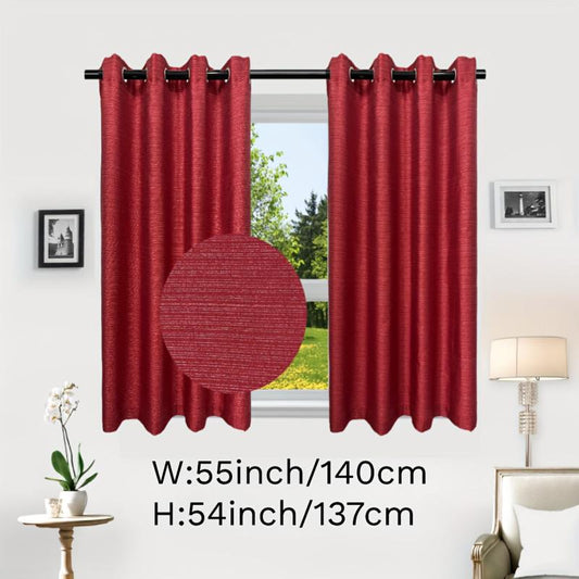 Burgundy Grommet Top Curtain Panel for Home Decor