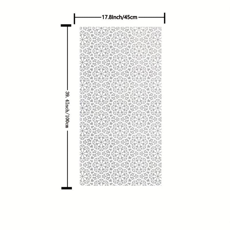 Decorative Privacy Window Film Static Cling Vinyl Anti UV Stained Glass Effect
