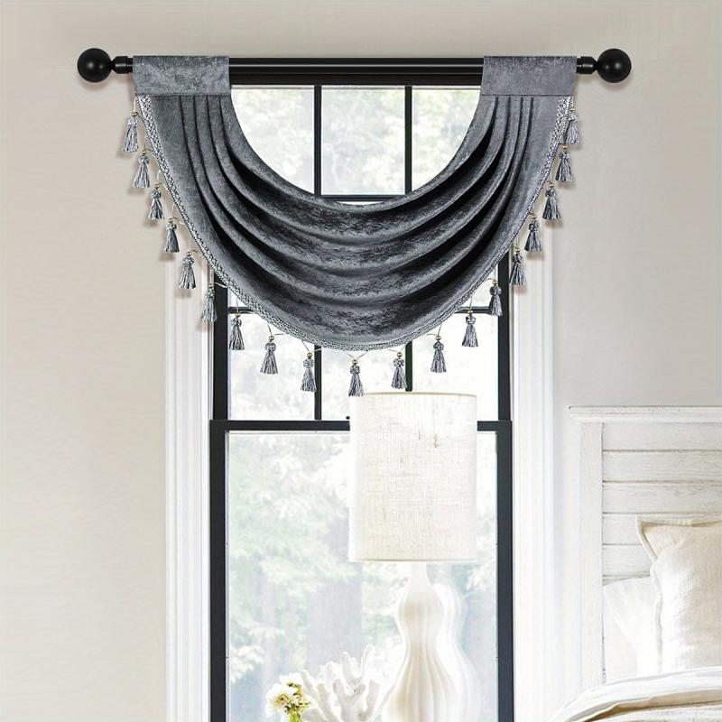 Chenille Tassel Window Mantle European Wave Curtain
