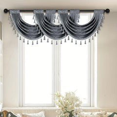 Chenille Tassel Window Mantle European Wave Curtain