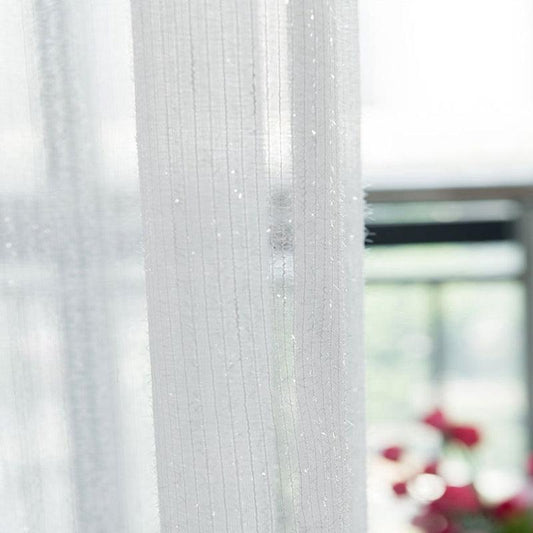 Modern Shining Sheer Curtain Room Divider
