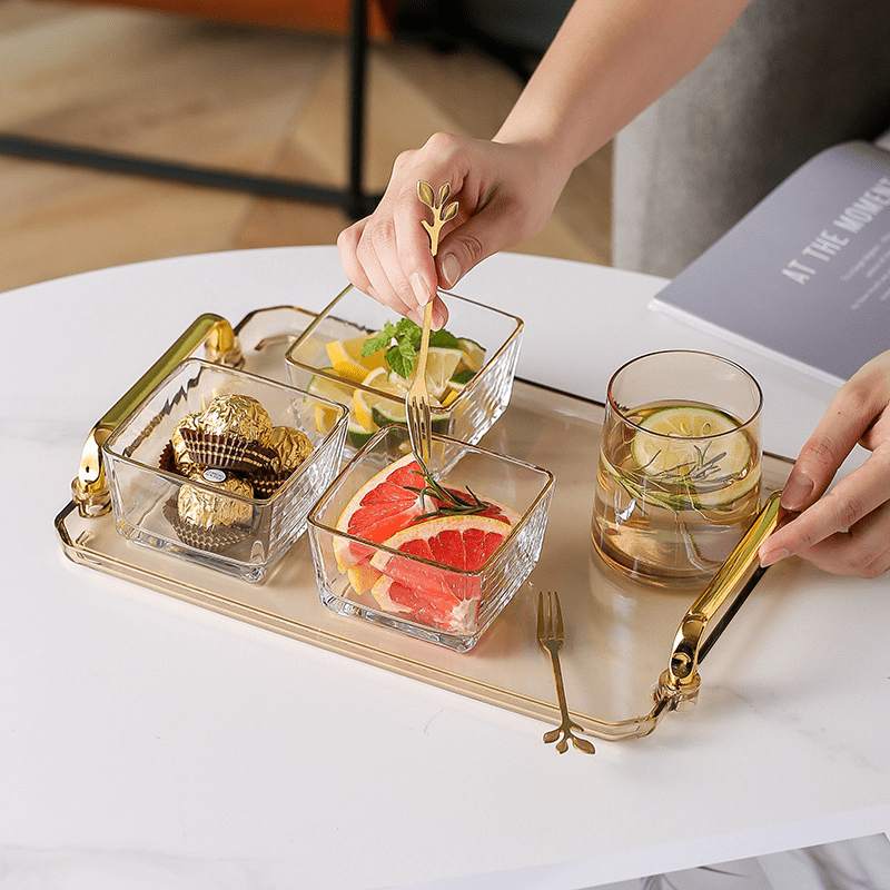 Candy Server Snack Tray with Handle