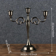 Bronze Candelabra Metal 5 arms Candle Holders