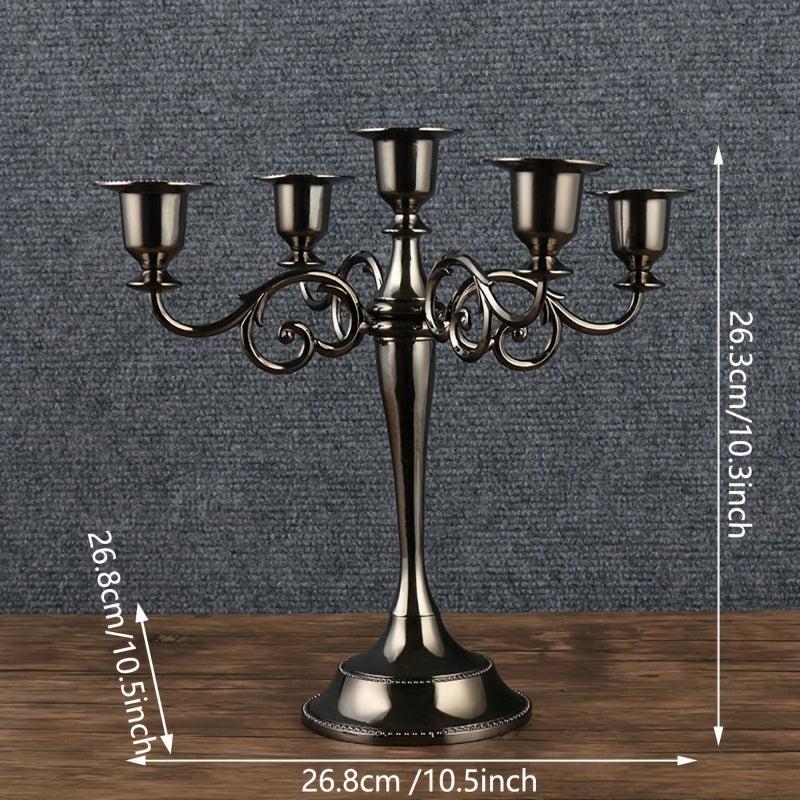 Bronze Candelabra Metal 5 arms Candle Holders