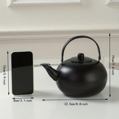 Stainless Steel Kettle with Long Strainer for Tea, Wine, Barbecue