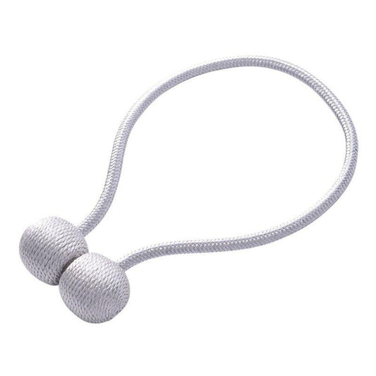 Magnetic Curtain Tieback with Braided Rope Buckle