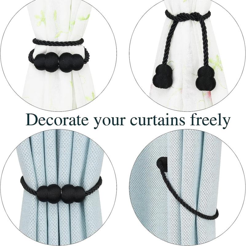 2pcs Magnetic Curtain Tieback Modern Curtain Holdback