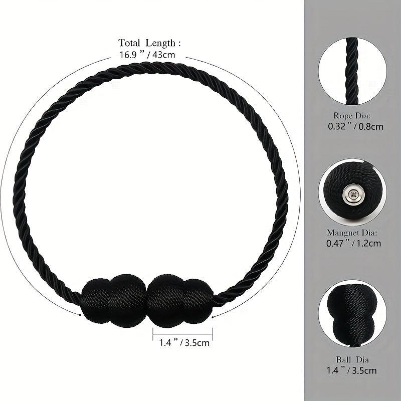 2pcs Magnetic Curtain Tieback Modern Curtain Holdback