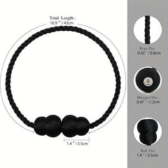 2pcs Magnetic Curtain Tieback Modern Curtain Holdback