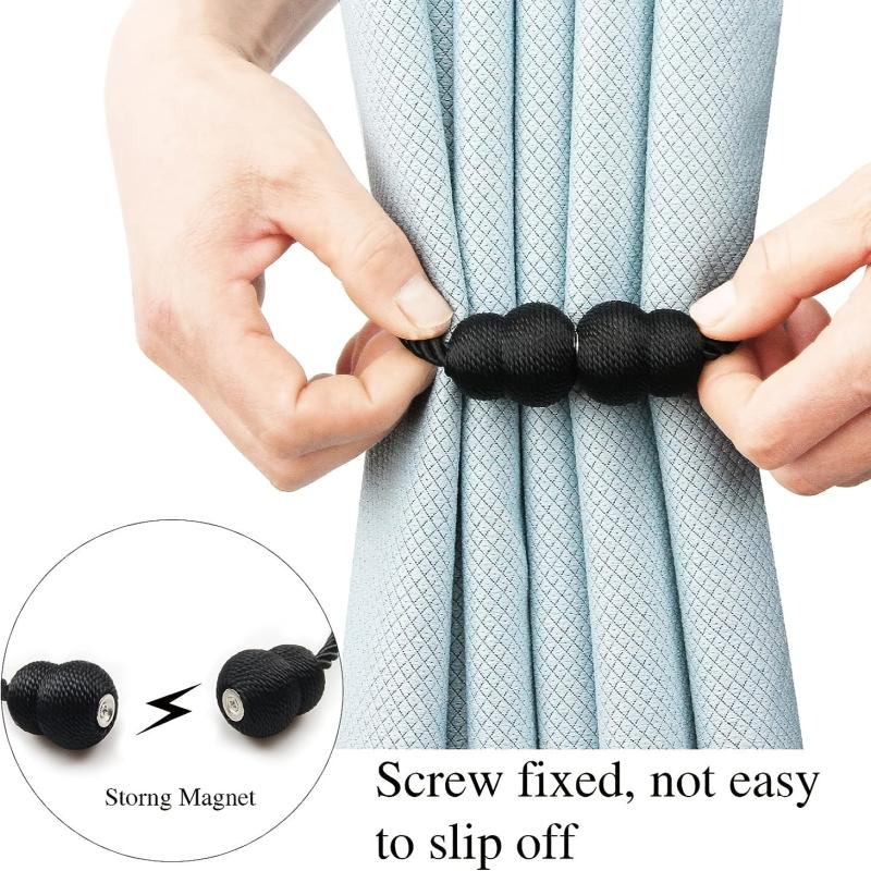 2pcs Magnetic Curtain Tieback Modern Curtain Holdback