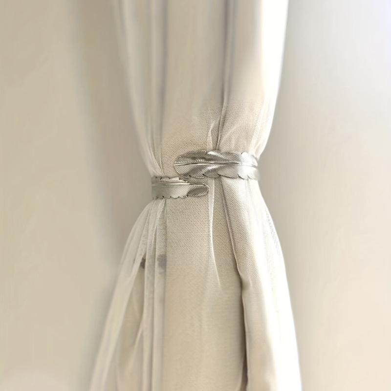 Adjustable Metal Feather Curtain Buckle for Home Decor