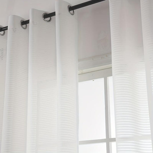 Translucent Sheer Curtain Modern Pastoral Style