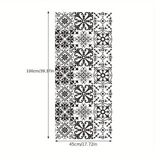 Retro Pattern Electrostatic Glass Window Film Decoration Sticker