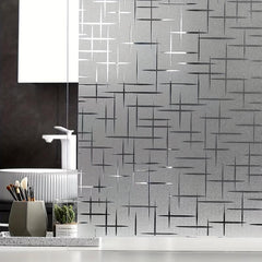 Star Pattern Glass Window Sticker Privacy UV Protection Window Film