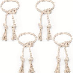 2pcs Cotton Curtain Tiebacks, Farmhouse Style Curtain Rope for Curtains