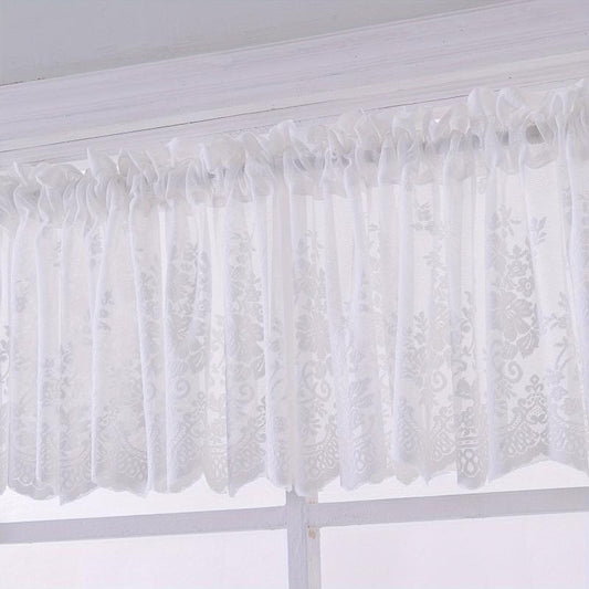 Pastoral Floral Curtain for Kitchen Bedroom Balcony Cafe Living Room