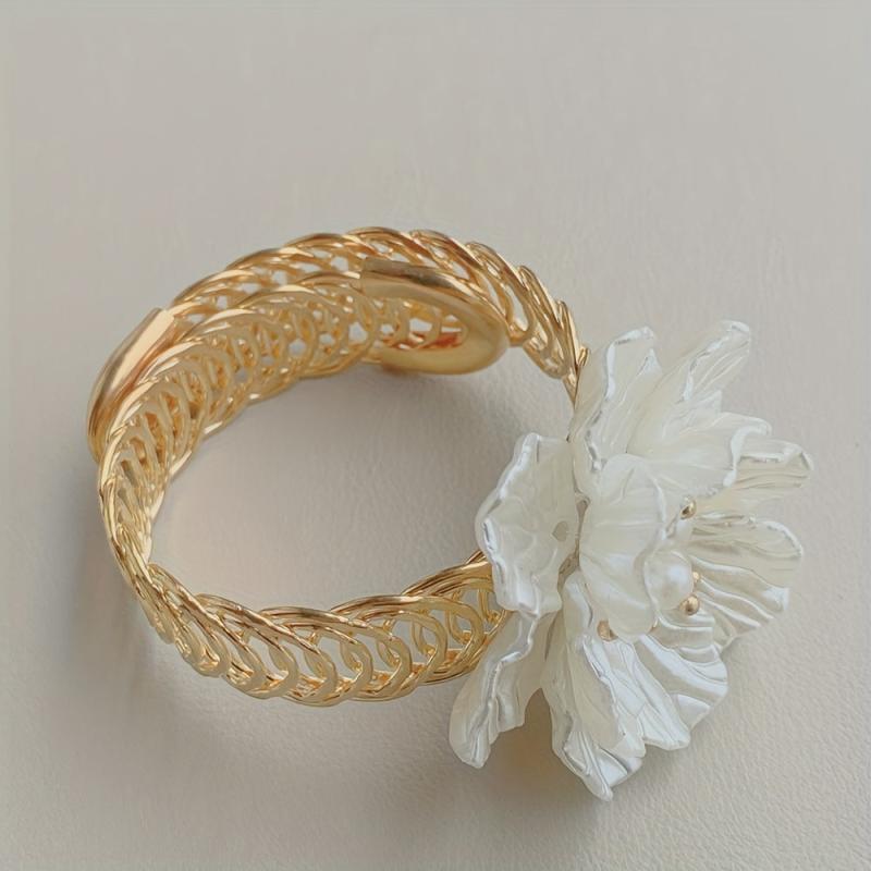 Metal Flower Pattern Curtain Tieback - Curtain Holdback