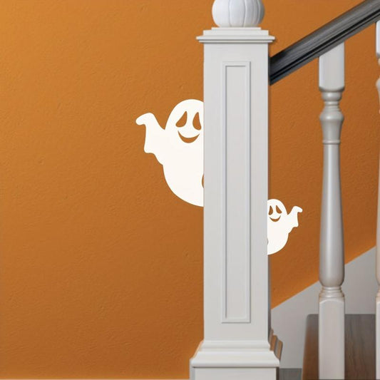 Moisture Proof Ghost Window Sticker Halloween Decor 9x5 9 Inches