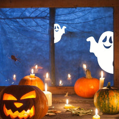 Moisture Proof Ghost Window Sticker Halloween Decor 9x5 9 Inches