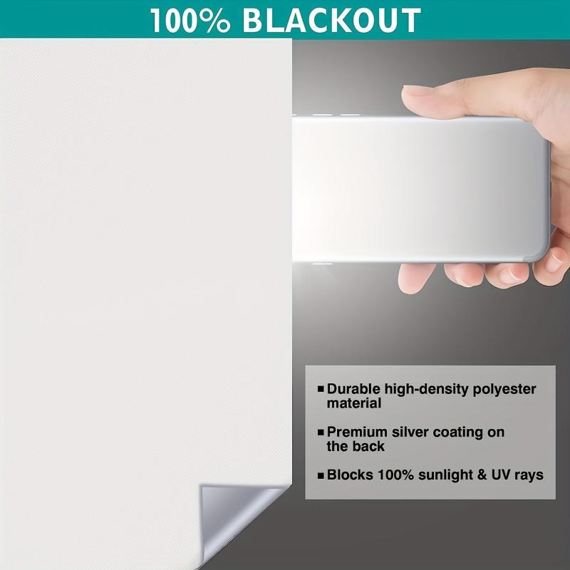 1pc Blackout Curtain Room Darkening Light Blocking Portable Window Shade
