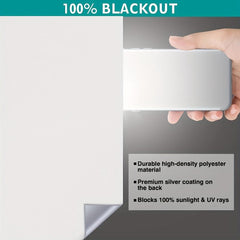 1pc Blackout Curtain Room Darkening Light Blocking Portable Window Shade