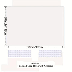 1pc Blackout Curtain Room Darkening Light Blocking Portable Window Shade