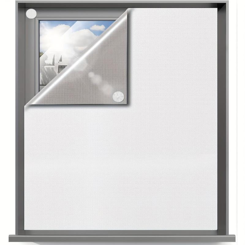 1pc Blackout Curtain Room Darkening Light Blocking Portable Window Shade
