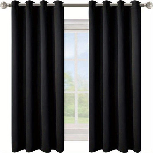 2 Panels Thickened Light-proof Curtain Style for Balcony Room Home Decor