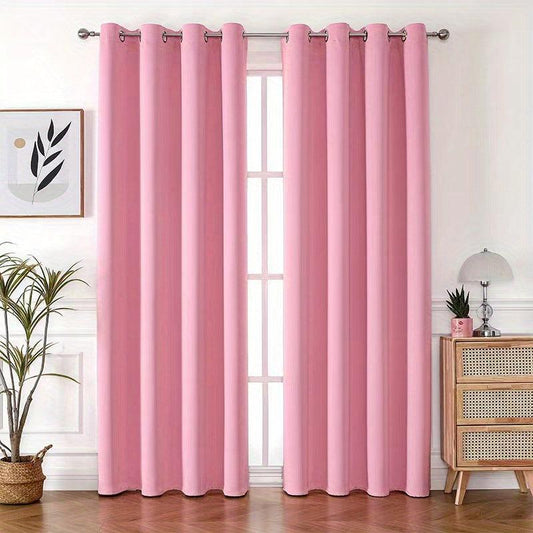 2 Panels Thickened Light-proof Curtain Style for Balcony Room Home Decor