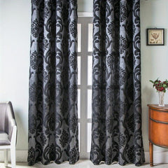 Retro Jacquard Blackout Curtains Set