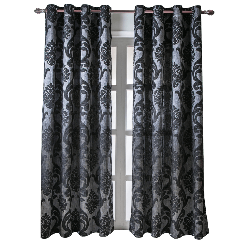 Retro Jacquard Blackout Curtains Set