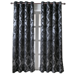 Retro Jacquard Blackout Curtains Set