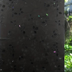 Green Plant Frosted Window Film for Home Decor