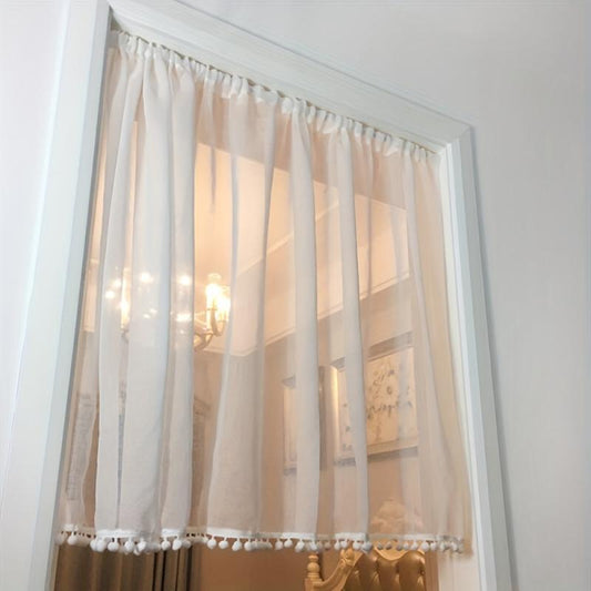 Short Kitchen Curtain Modern Pelmet Rod Pocket Cabinet Curtain Window Curtain