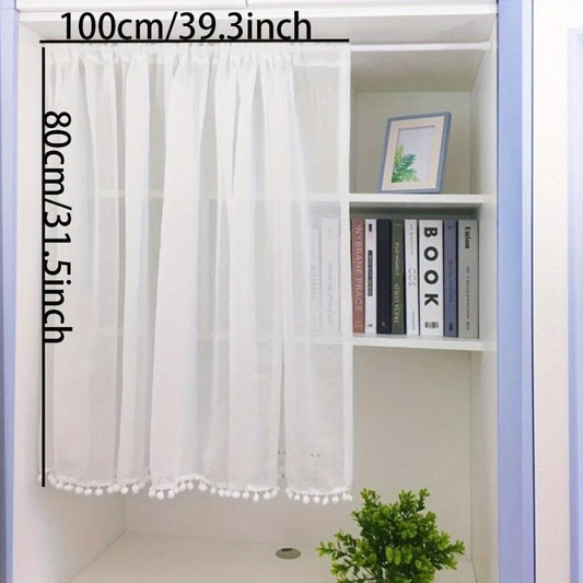 Short Kitchen Curtain Modern Pelmet Rod Pocket Cabinet Curtain Window Curtain