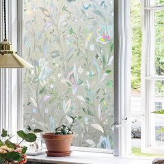 3D Stained Glass Window Film Decorative Privacy Covering