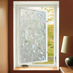 3D Stained Glass Window Film Decorative Privacy Covering