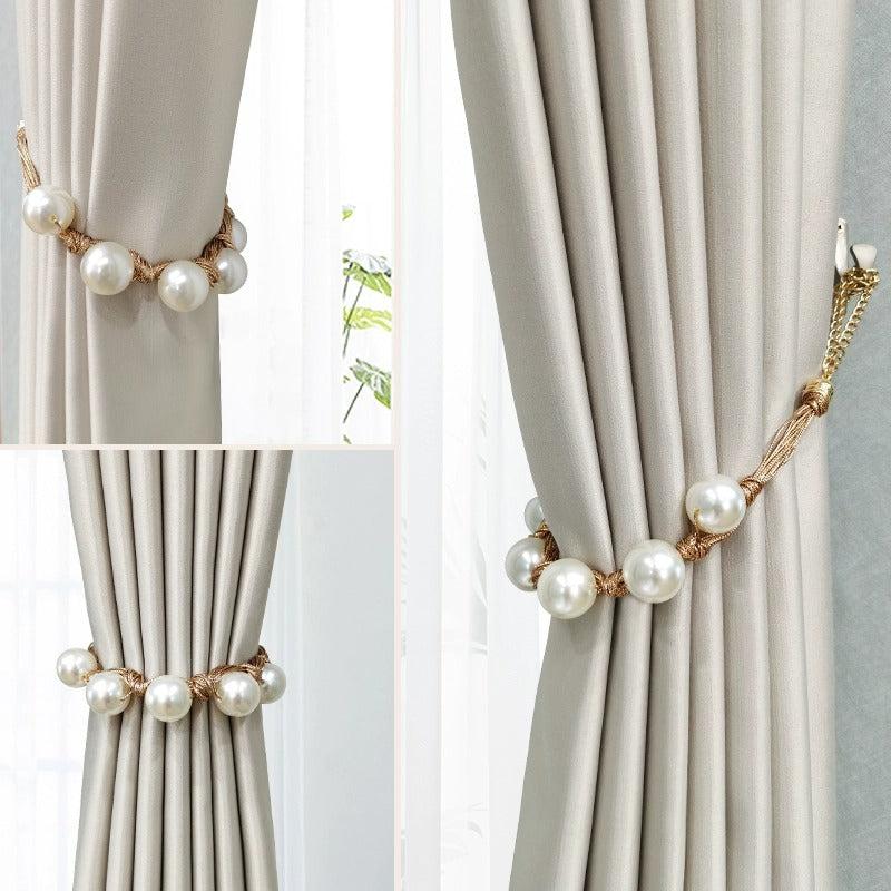 Faux Pearl Curtain Strap French Curtain Tieback
