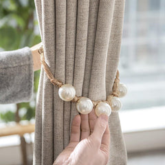 Faux Pearl Curtain Strap French Curtain Tieback