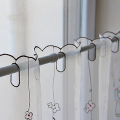 1pc Voile Curtains for Kitchen Bedroom and Home Decor Short Valances