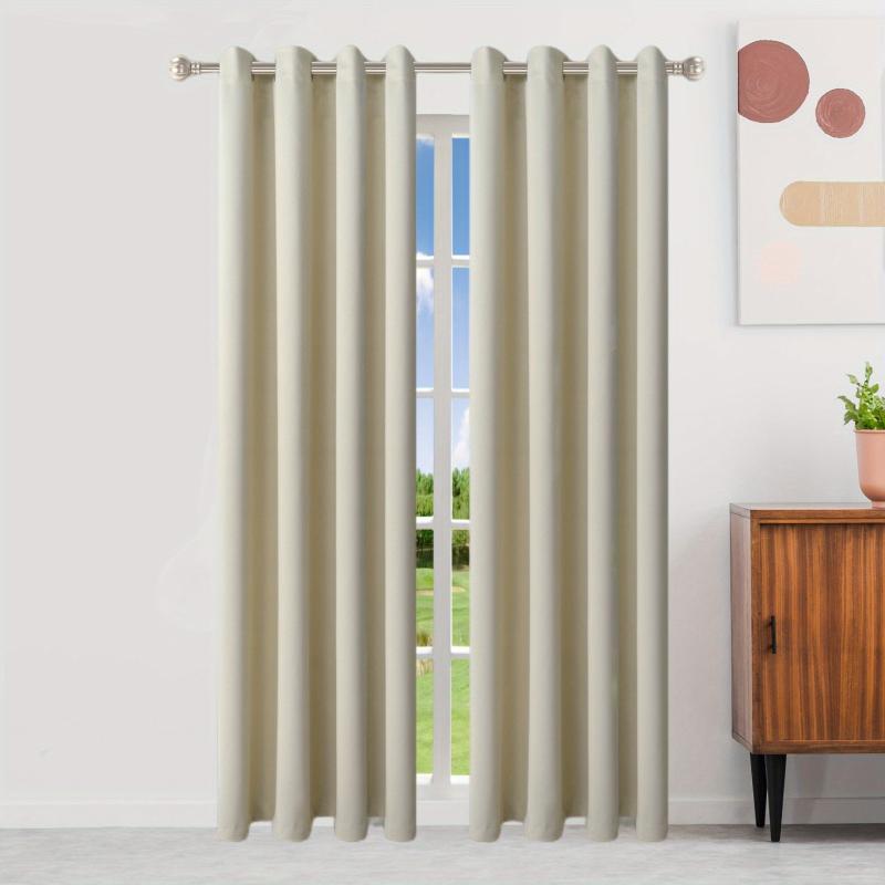 Blackout Curtain Heat Insulation Grommet Top Curtain