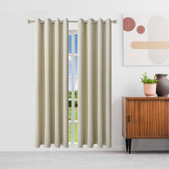 Blackout Curtain Heat Insulation Grommet Top Curtain