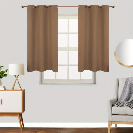 2 Panels Grommet Top Blackout Curtains