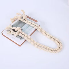 8pcs Natural Cotton Curtain Ties Cream Style Curtain Holdback For Bedroom