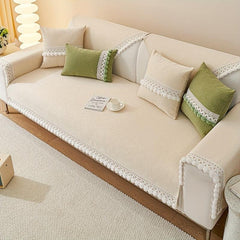 Pastoral Flower Sofa Slipcover Universal Couch Cover Non Slip